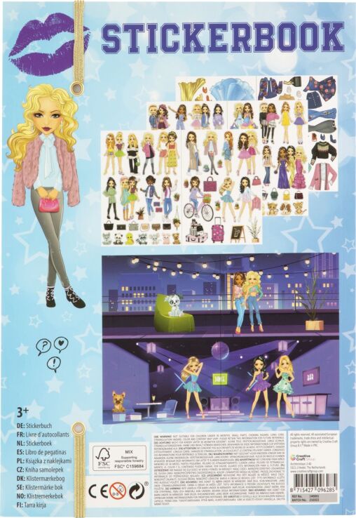CCG Besties Μπλοκ Με Αυτοκόλλητα Dress Me Up (140001) (2)