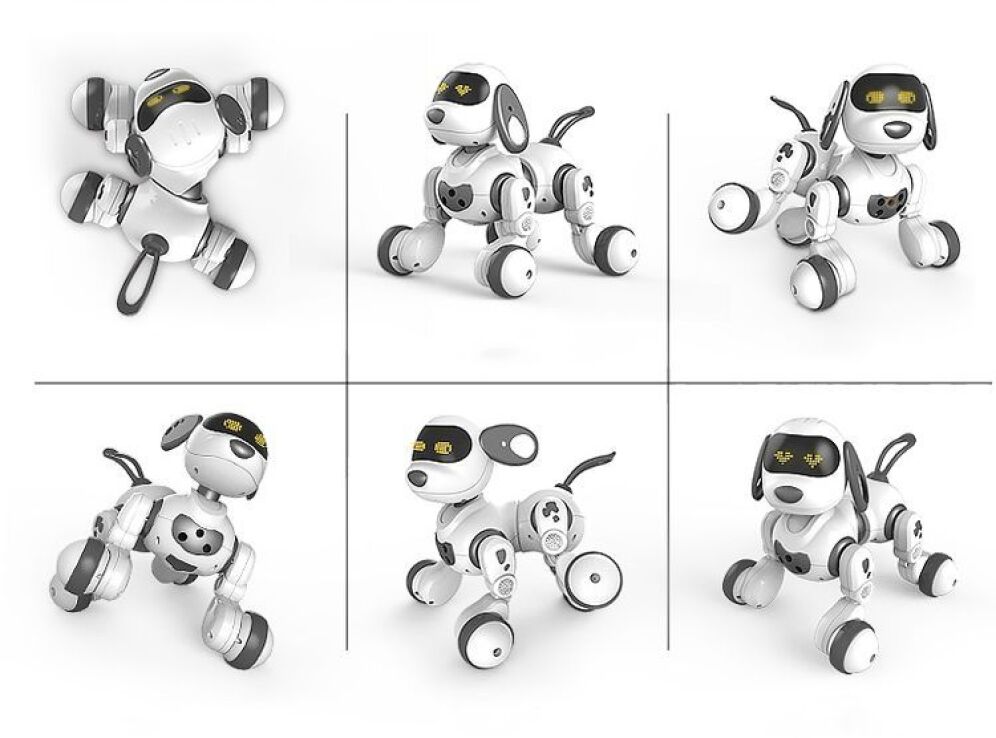 BW Robot Smart Dog B/O With Sound & Light-2 Σχέδια (18011) (4)