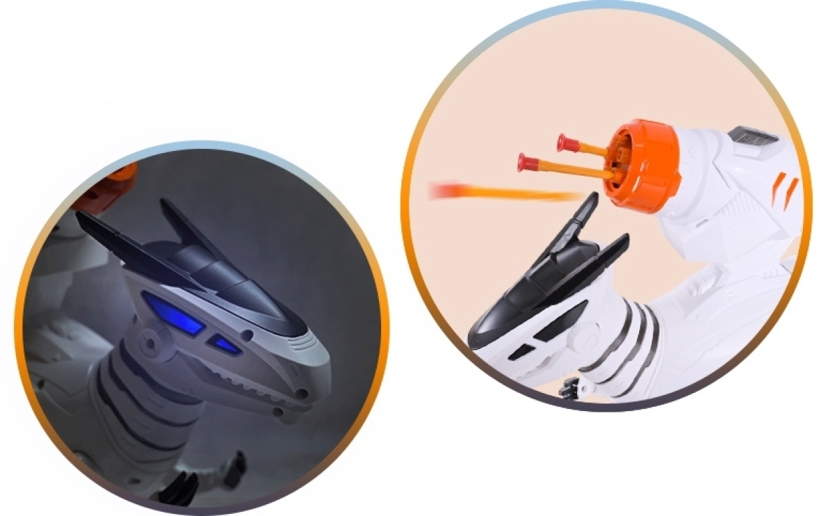 BW Robot Dinosaur Velociraptor With Light & Sound (8808) (3)