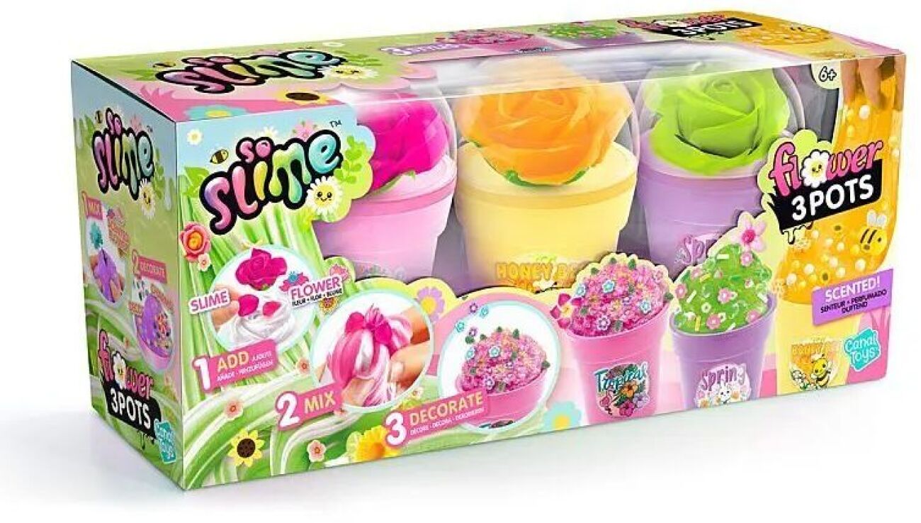 Canal So Slime Flower Βαζάκια 3Τμχ (SSC418) (0)