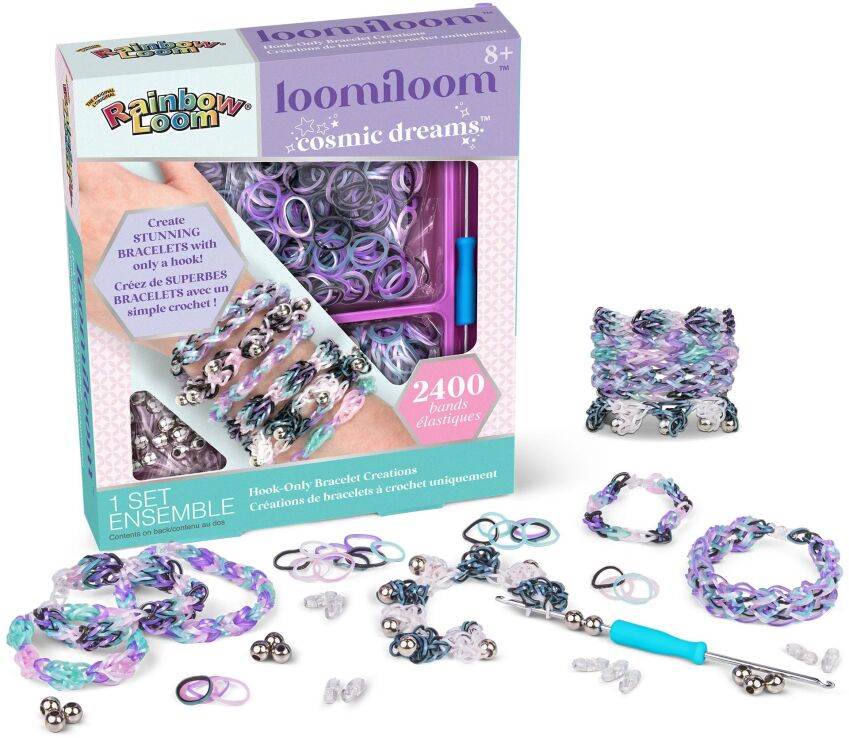 Rainbow Loom Loomiloom Σετ Βραχιόλια Cosmic Magic (A0218) (1)