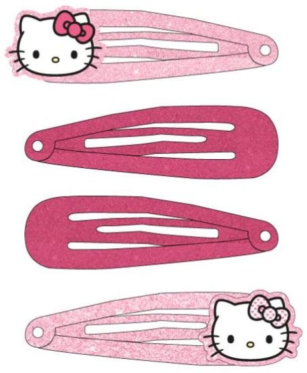 Cerda Hello Kitty Σετ Hair Clips 4Τμχ (2500003219) (1)