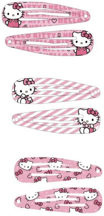 Cerda Hello Kitty Σετ Hair Clips 6Τμχ (2500003220) (1)
