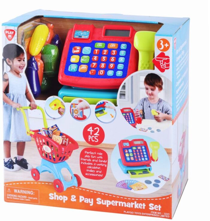 Playgo Σετ Shop & Pay Supermarket B/O (3223) (1)