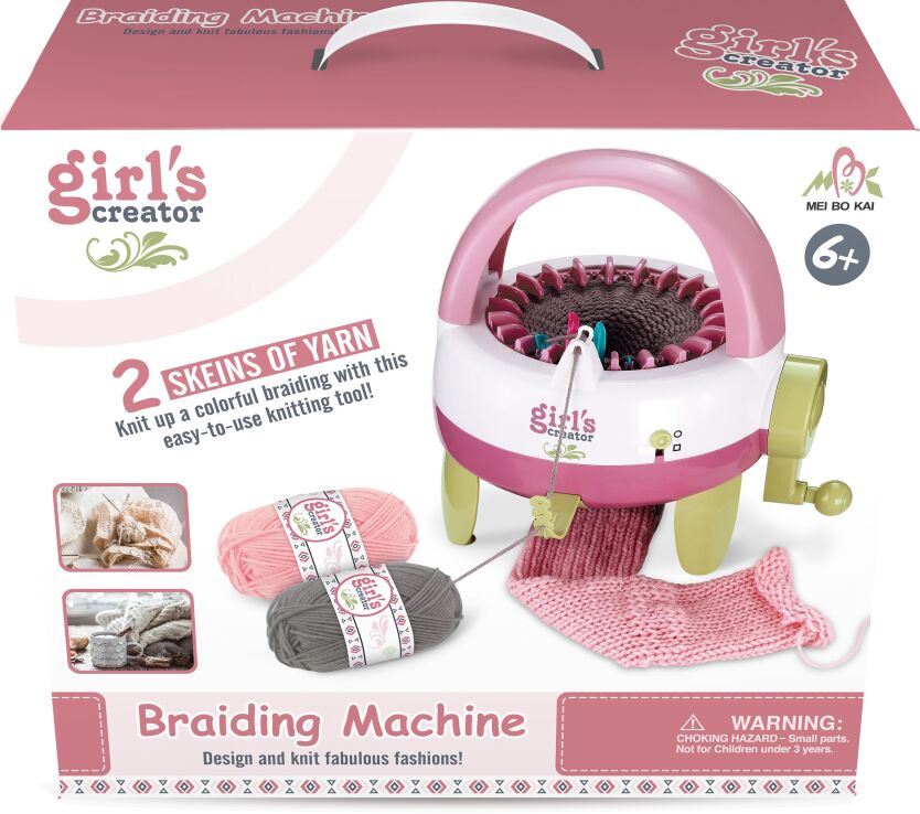 BW Girl's Creator Μηχάνημα Πλεξίματος & Νήμα 2Τμχ. (MBK-288K) (1)