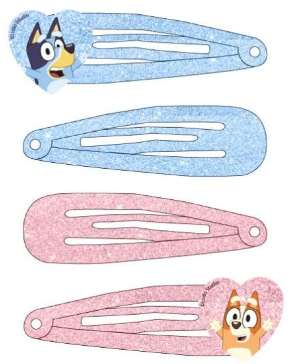 Cerda Bluey Σετ Hair Clips 4Τμχ (2500003441) (1)