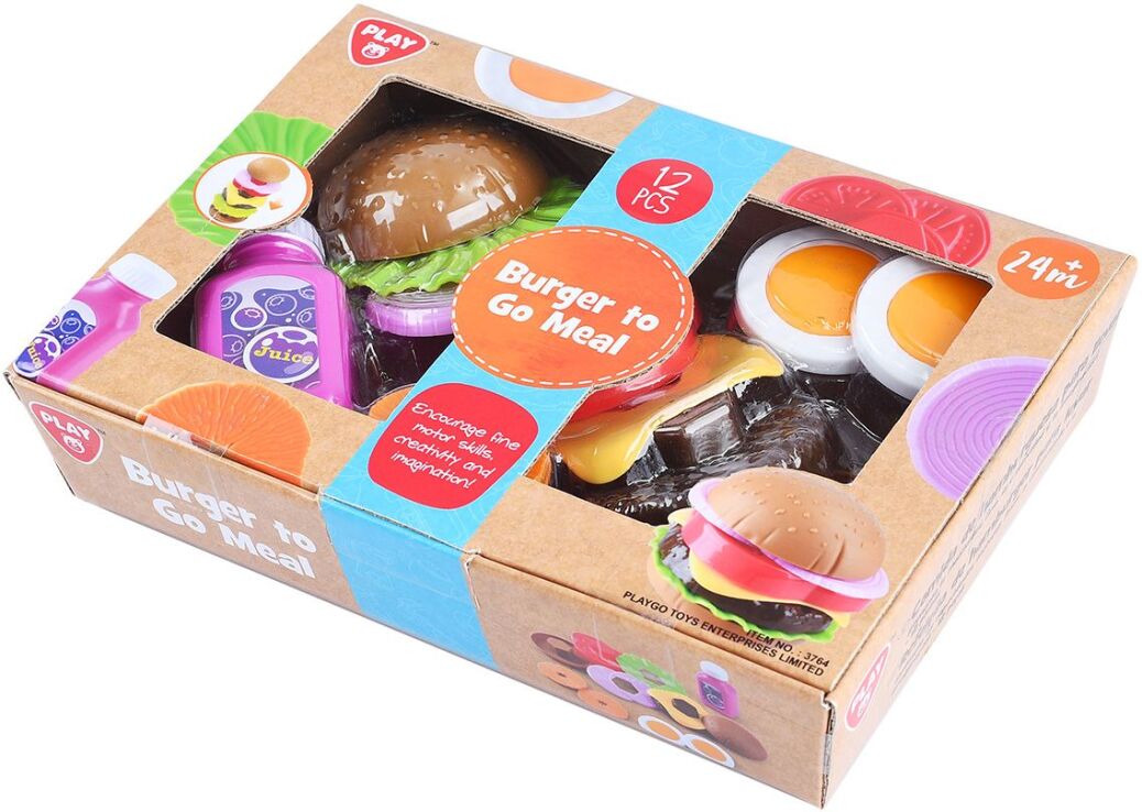 Playgo Σετ Φαγητού Burger Go Meal (3764) (1)