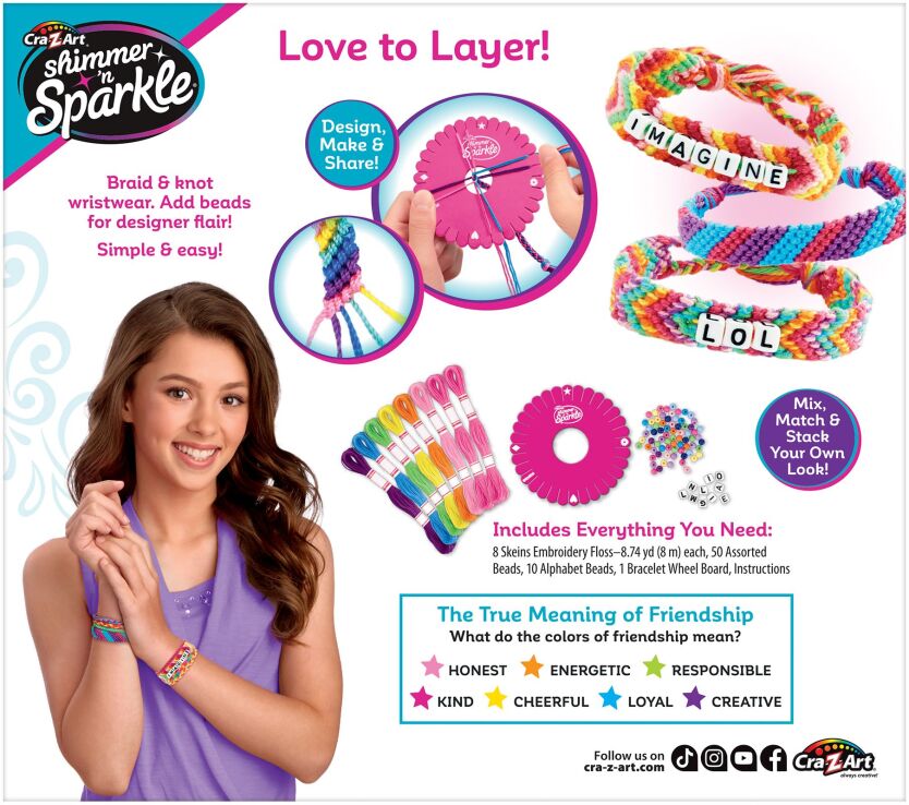 Cra-Z-Art Shimmer'N Sparkle Fashion Bead Bracelet (17320) (5)