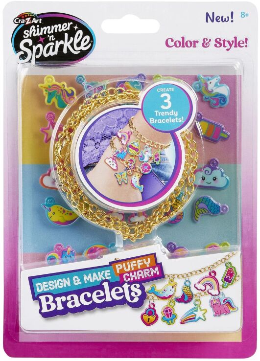 Cra-Z-Art Shimmer'N Sparkle Design & Make Puffy Charm Bracelet (69568) (0)