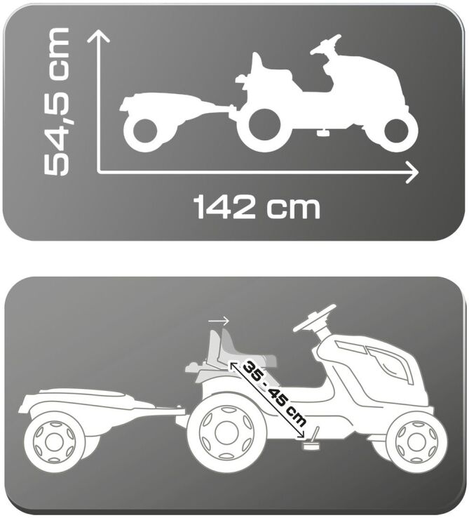 Smoby Τρακτέρ Farmer XL Green Με Ρυμουλκά (710130) (3)