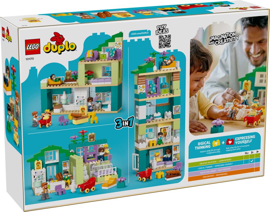 LEGO® Duplo 3in1 Modern Family House With Figures (10470) (10)