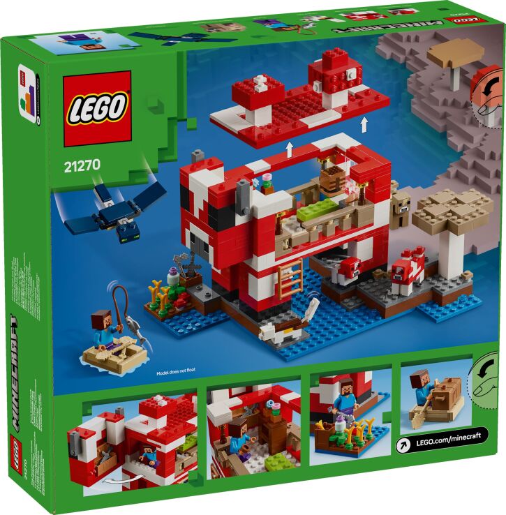 LEGO Minecraft The Mooshroom House (21270) (8)