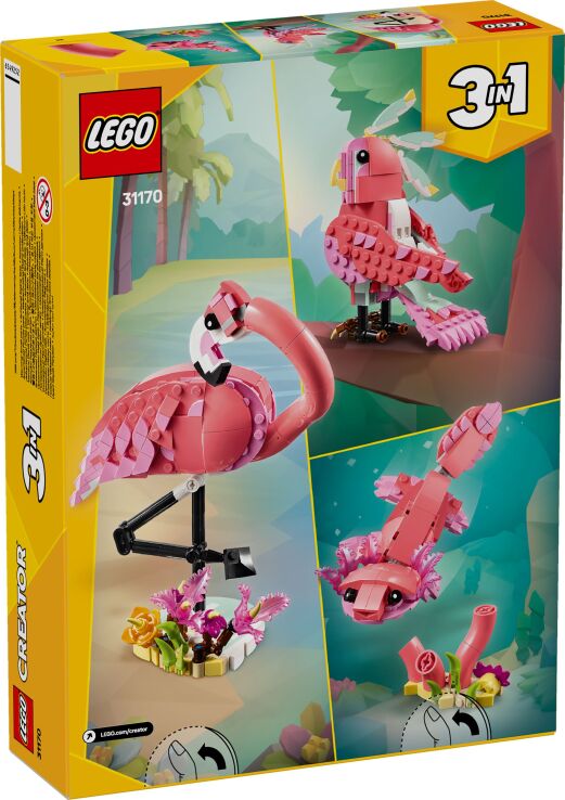 LEGO Creator 3in1 Wild Animals: Pink Flamingo (31170) (9)