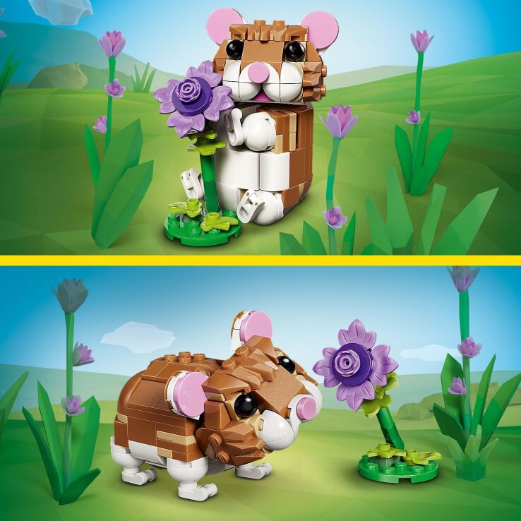 LEGO Creator 3in1 Cute Hamster With A Flower (31376) (2)