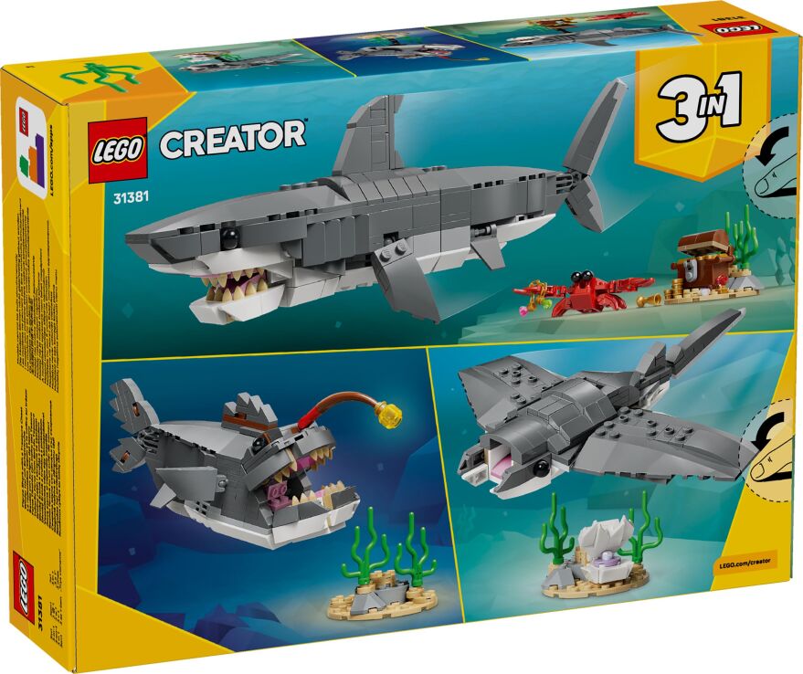 LEGO Creator 3in1 Fierce Shark With A Treasure Chest (31381) (10)