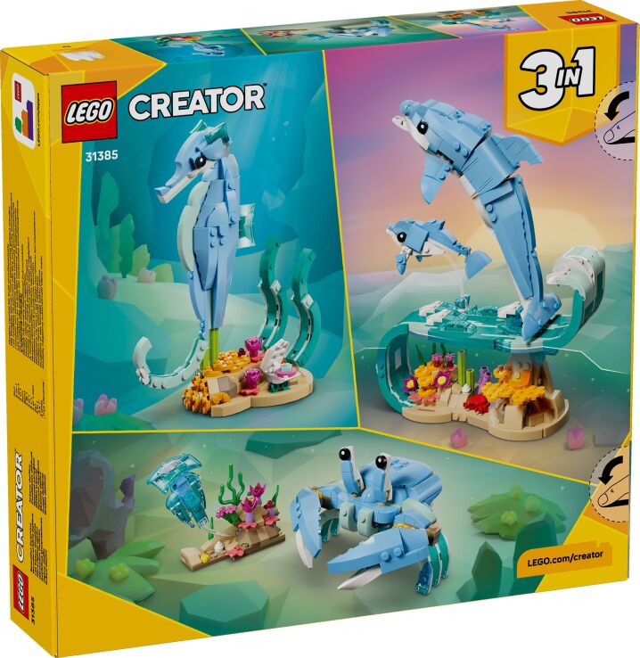 LEGO Creator 3in1 Sea Animals: Beautiful Dolphins (31385) (11)