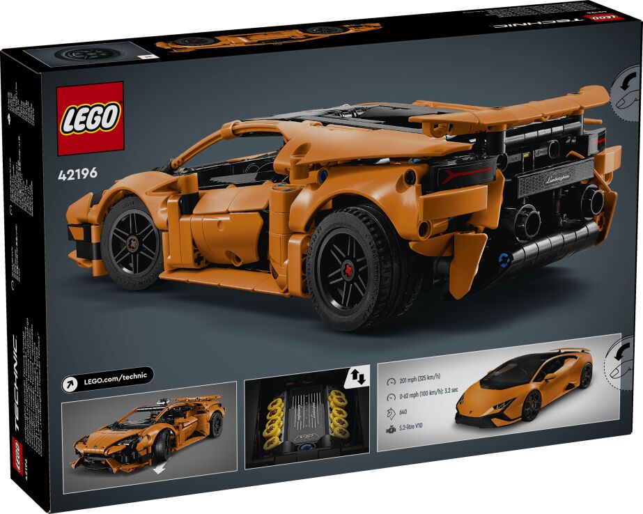 LEGO® Technic Lamborgini Huracan Tecnica Orange (42196) (8)