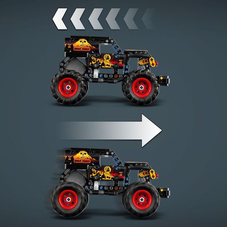 LEGO Technic Monster Jam Grave Digger Fire And Ice (42219) (2)