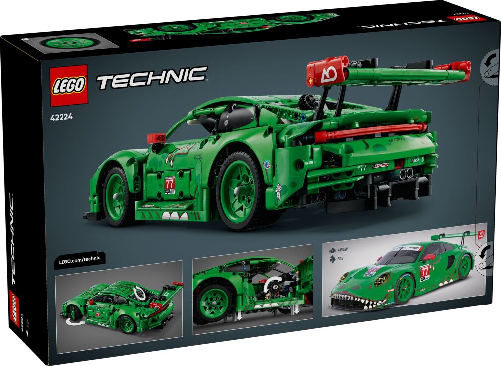 LEGO Technic Porsche 911 GT3 R REXY AO Racing Car (42224) (9)