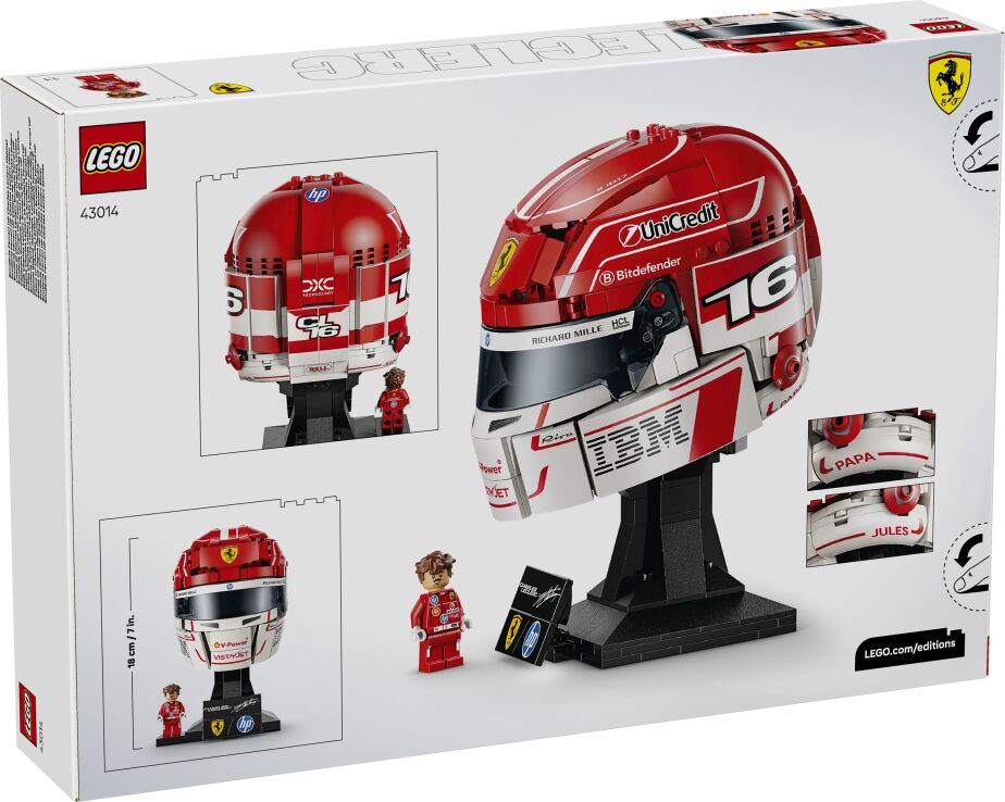 LEGO® Editions Scuderia Ferrari HP Charles Leclerc Helmet (43014) (9)