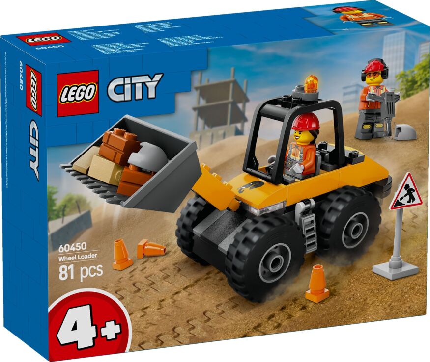 LEGO City Yellow Construction Wheel Loader (60450) (0)