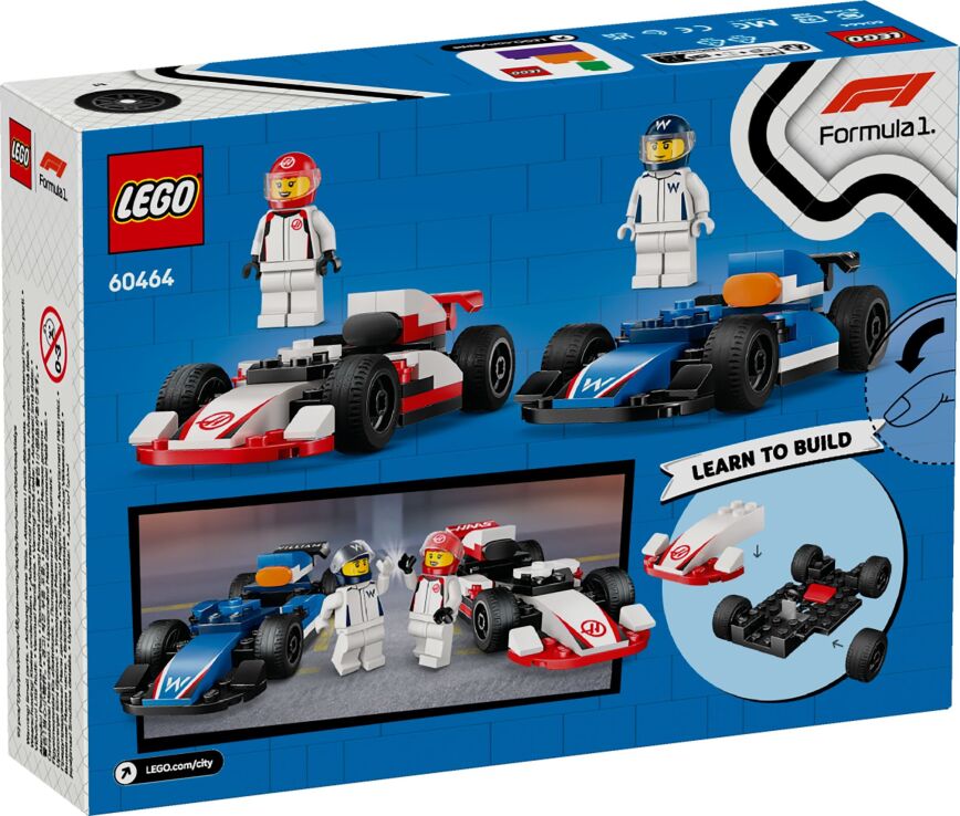 LEGO City F1 Williams Racing & Haas F1 Race Cars (60464) (7)