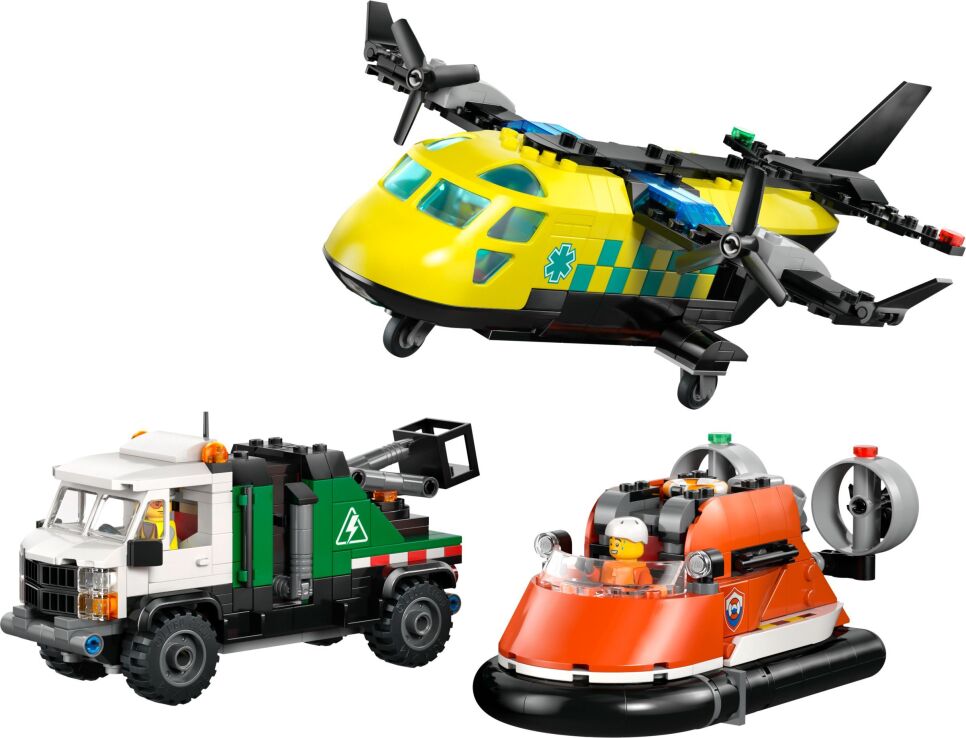LEGO City Airplane, Service Truck & Hovercraft Remix (60505) (1)