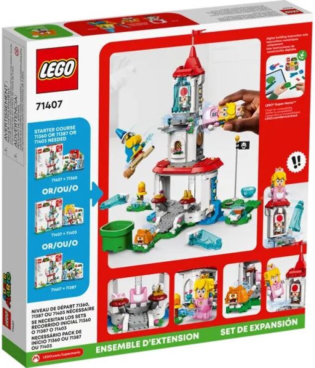 LEGO Super Mario Cat Peach Suit Αnd Frozen Tower Expansion Set (71407) (4)