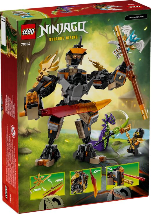 LEGO Ninjago Cole's Mission Mech & Dragon Zane (71854) (9)