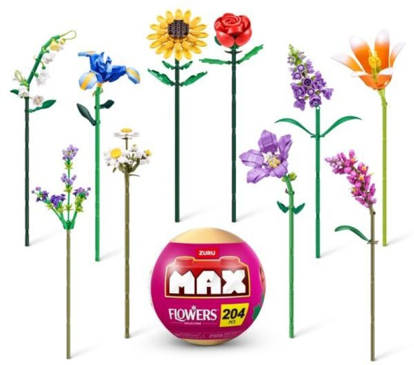 Zuru Max Premium Bricks Long Flowers 232Τμχ Series 1-10 Σχέδια-1Τμχ (83184) (1)