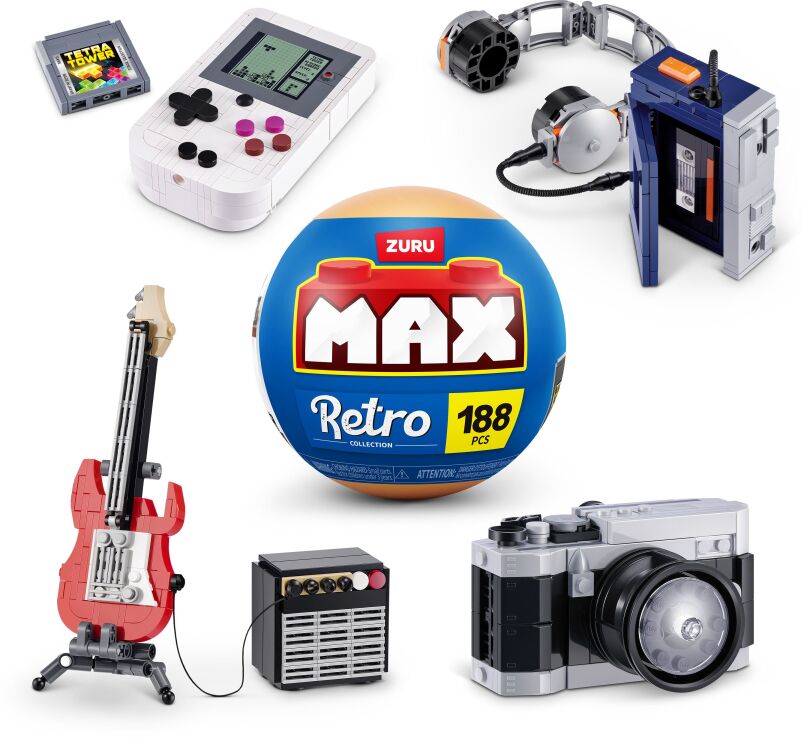 Zuru Max Premium Bricks Retro Series 2-4 Σχέδια-1Τμχ (83228) (1)