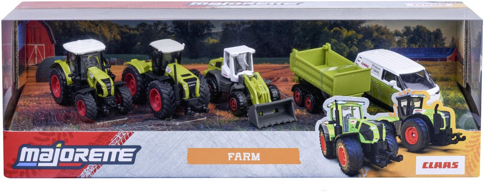 Majorette D/C Giftpack Οχήματα Claas Farm Σετ 5 Οχήματα 7.5cm (8503105002) (1)