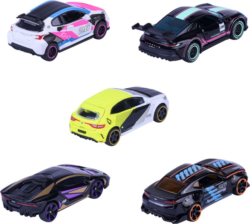 Majorette D/C Giftpack Neon Racer Σετ 5 Οχήματα 7.5cm (8504105004) (2)