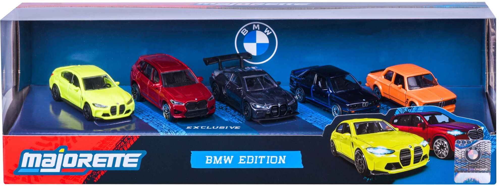 Majorette D/C Giftpack BMW Σετ 5 Οχήματα 7.5cm (8502105005) (1)