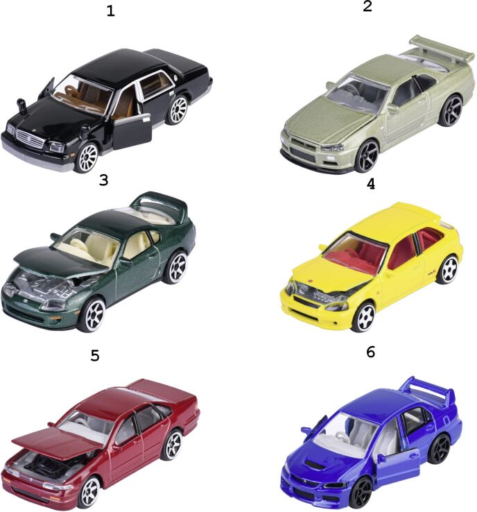 Majorette D/C Οχήματα Premium Japan 7.5cm-6 Σχέδια (212051029) (1)