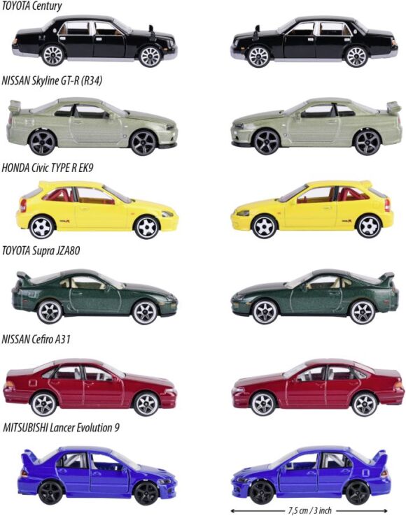 Majorette D/C Οχήματα Premium Japan 7.5cm-6 Σχέδια (212051029) (9)