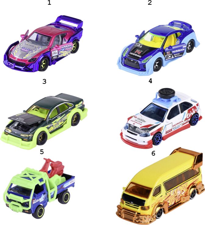Majorette D/C Οχήματα Japan Deluxe 7.5cm-6 Σχέδια (212051030) (1)