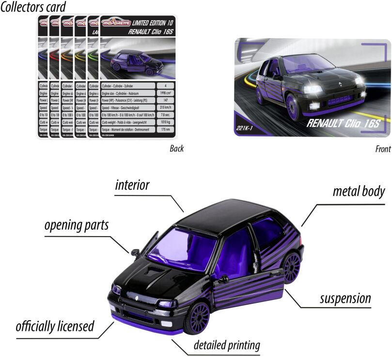 Majorette D/C Αυτοκίνητο Limited Edition 10 7.5cm-6 Σχέδια (212054034) (10)