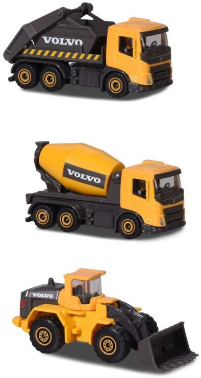 Majorette D/C Σετ 3 Οχήματα Volvo 7.5cm-2 Σχέδια (212057284) (3)