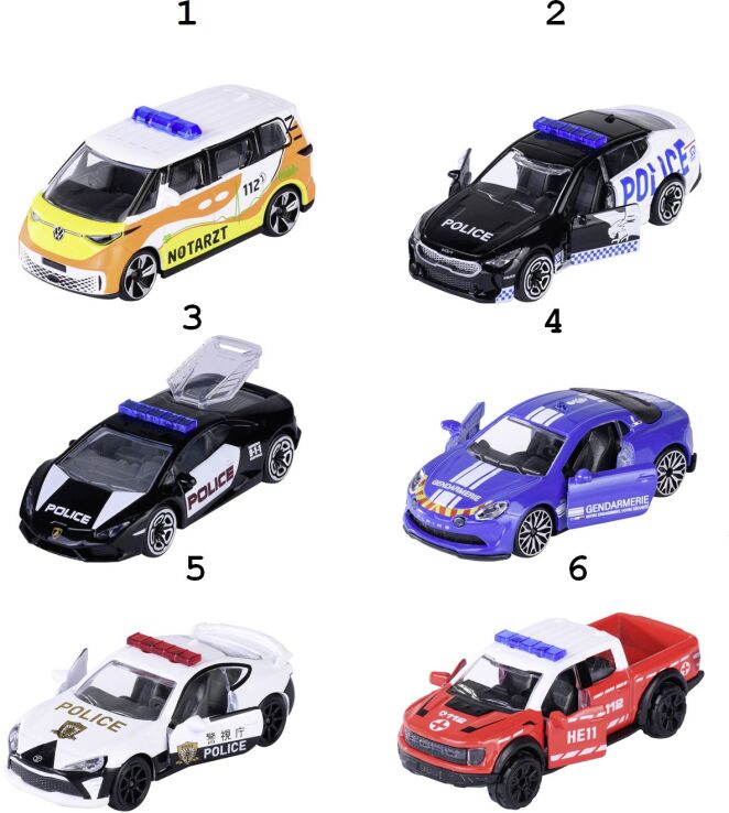 Majorette D/C Οχήματα Διάσωσης Premium 7.5cm-6 Σχέδια (8503100001) (1)