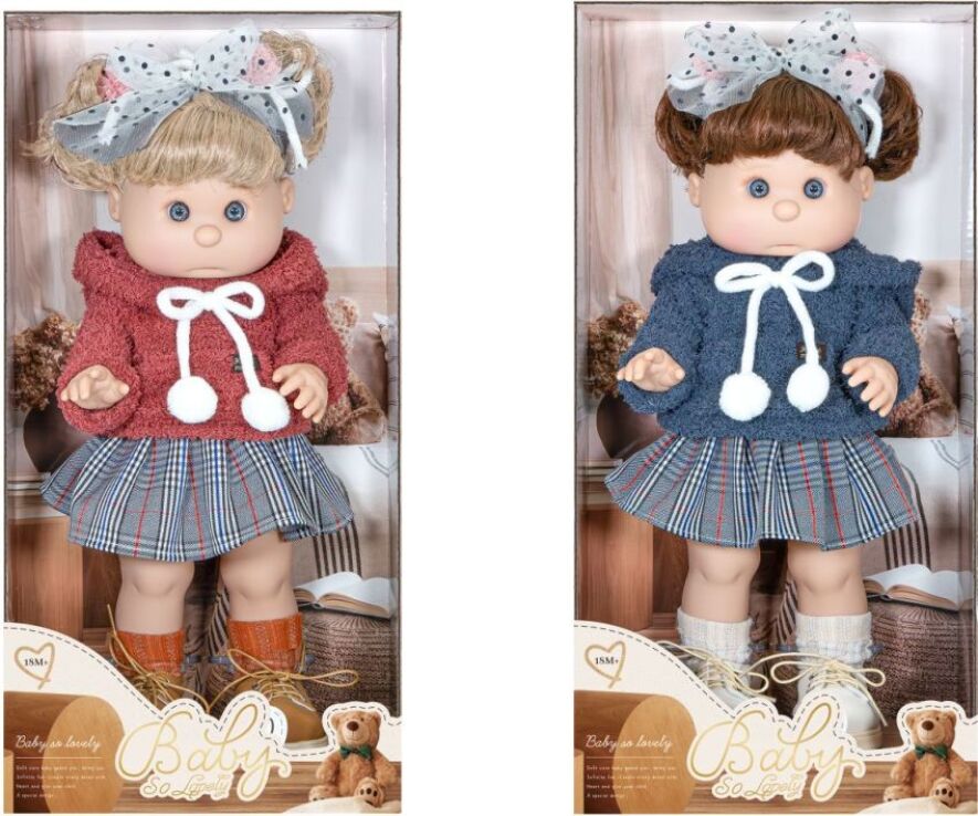 BW Κούκλα Vinyl 15'' & Αξεσουάρ-2 Σχέδια (8811-1/2) (2)