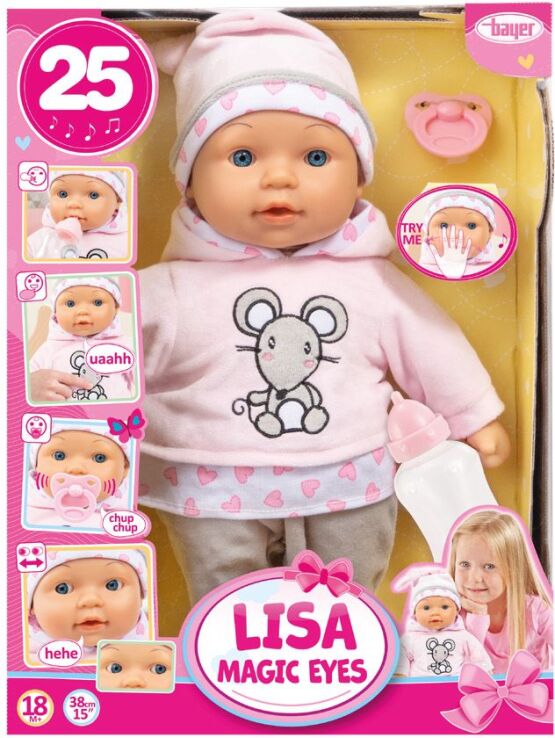 Bayer Μωρό 38cm Lisa Με Ήχους (93844AA) (1)
