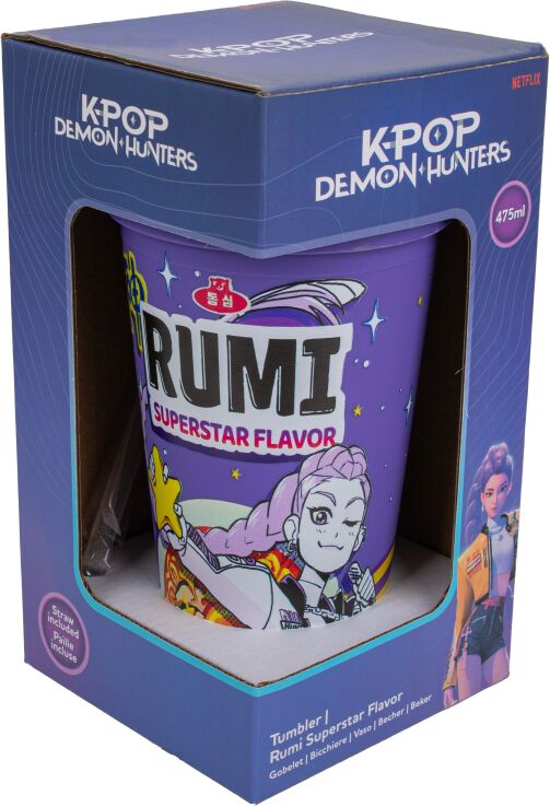 FBL K-Pop Demon Hunters Rumi:Superstar Flavor Ποτήρι Με Καλαμάκι (CR4383) (1)