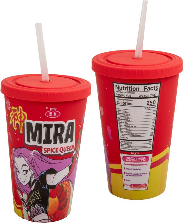 FBL K-Pop Demon Hunters Mira:Spice Queen Ποτήρι Με Καλαμάκι (CR4384) (4)