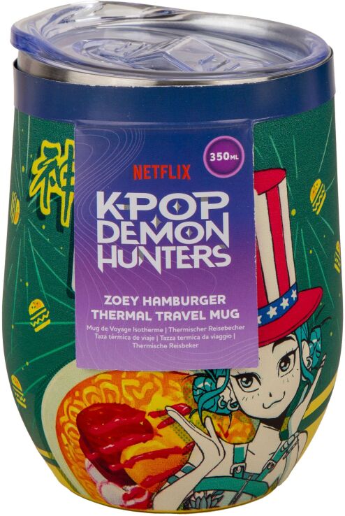 FBL K-Pop Demon Hunters Zoey:Hamburger Θερμός Travel Mug 350ml (CR4388) (1)