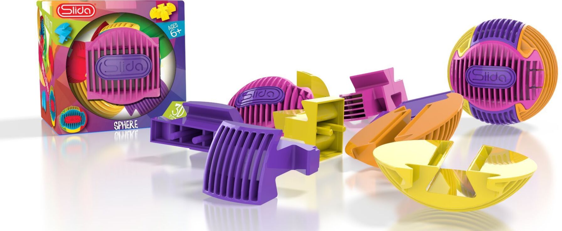 GPL Sphere Σετ Ball 3D Puzzle-2 Σχέδια-1Τμχ (SLIDAPUZ1) (2)