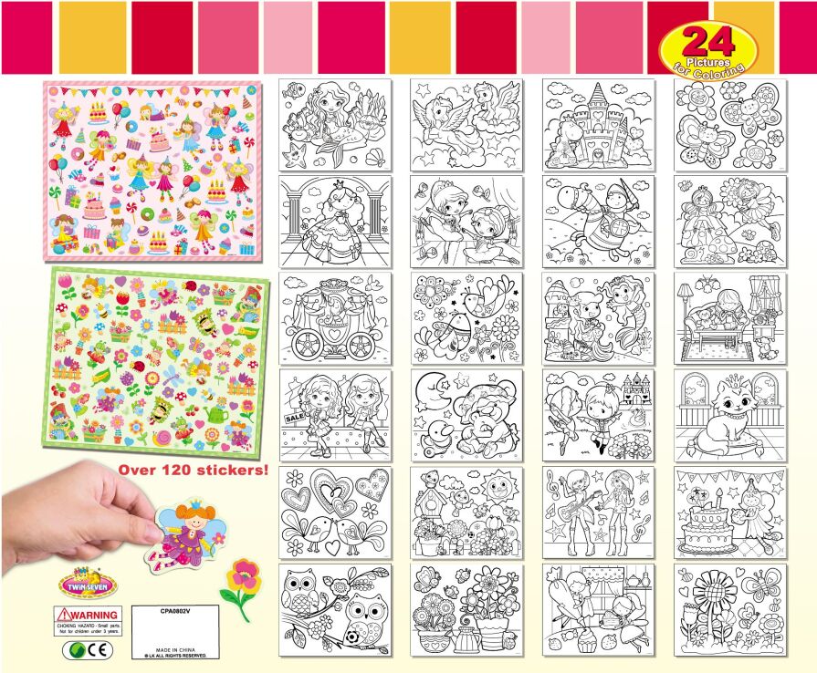 LKing Sticker Coloring Pad (CPA0802V) (1)
