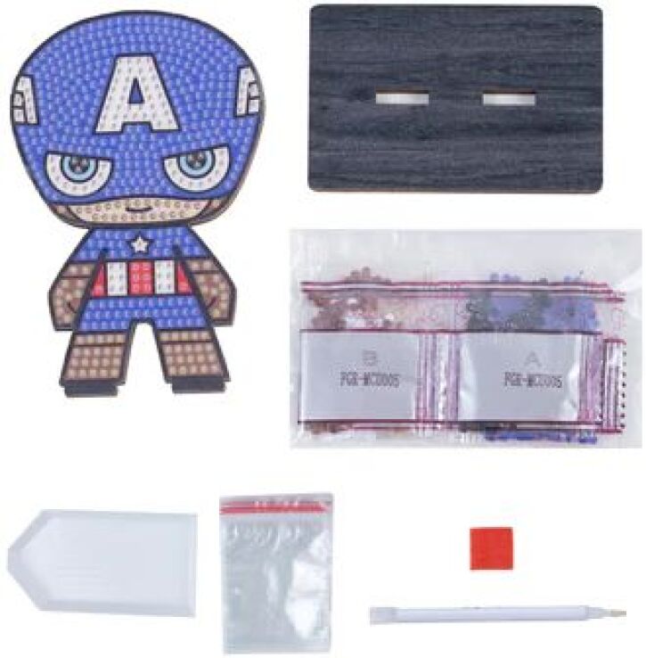 Craft Buddy Φιγούρα Crystal Art Captain America (CAFGR-MCU005) (3)