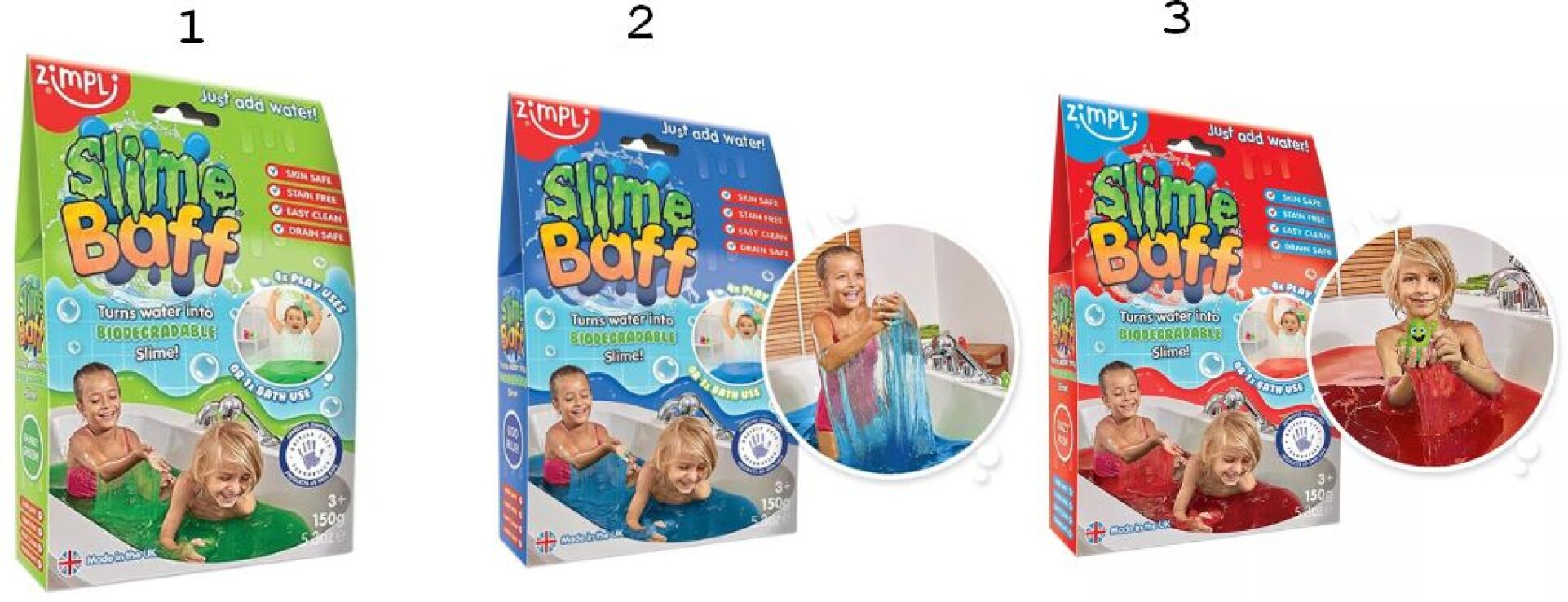 Zimpli Kids Slime Baff 150gr-3 Σχέδια (5246) (1)