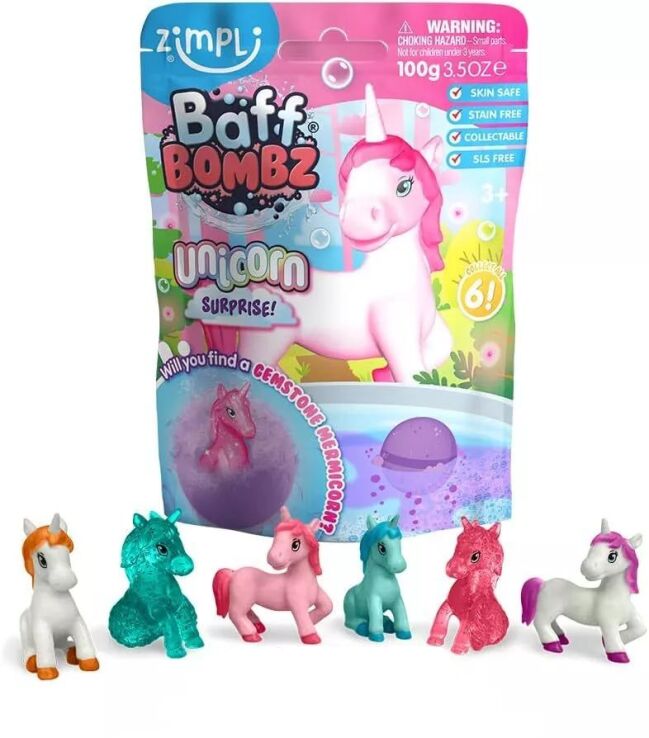 Zimpli Kids Baff Bombz Unicorn Surprise! 100gr.-6 Σχέδια-1Τμχ (6934) (0)